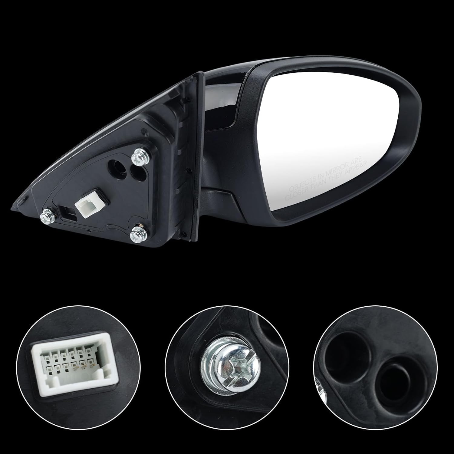 Right Passenger Side Mirror Compatible with 2019 2020 2021 2022 2023 2024 Kia Fo