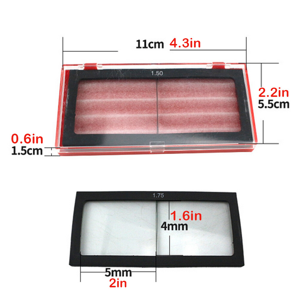 2x Arc Welding Magnifier Lens Cheater Lens Welder Screen Helmet Glass 0.75- 3.0