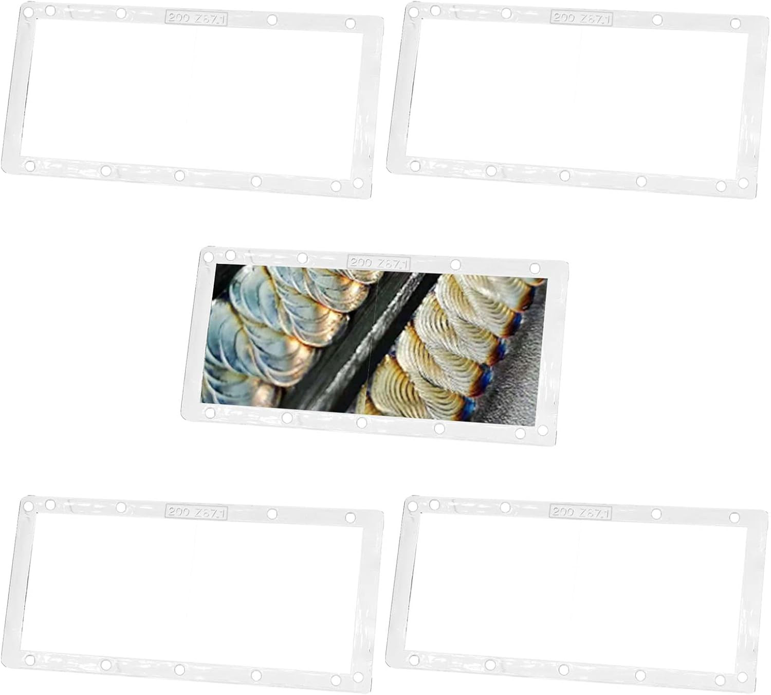 5Pcs Welding Cheater Lens, 1.0/1.5/2.0/2.5/3.0 Diopter Cheater Lens for Welding