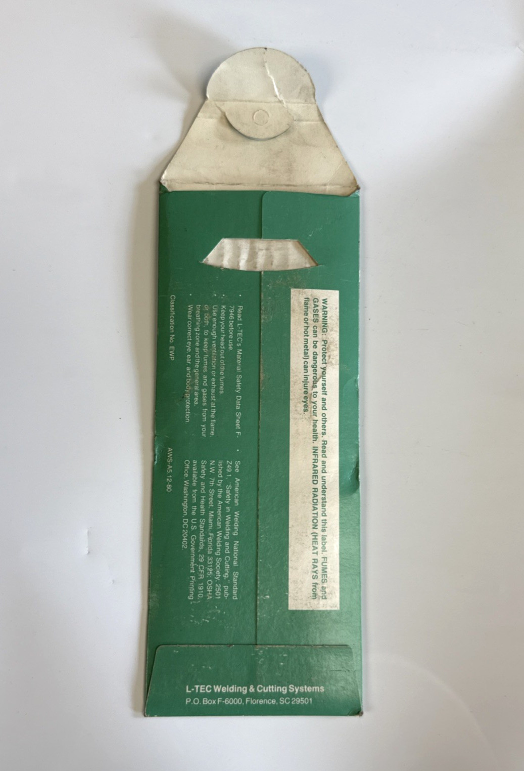 L-Tec Heliarc Pure Tungsten Electrodes 796F00 .040″ × 6″ Ground Finish – 10 Pack
