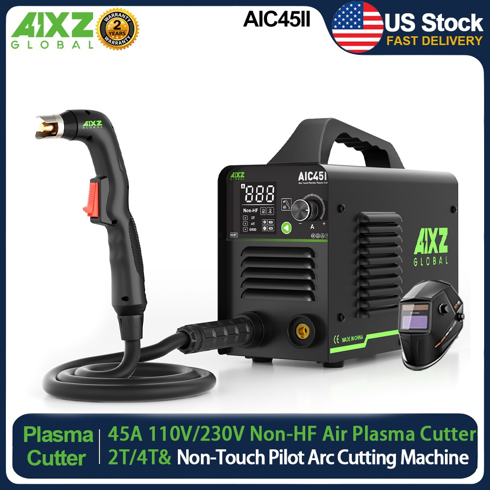 AIXZ AIC45II Arc Plasma Cutting Machine 110/220V 45Amp Non Touch Non-HF Cutter
