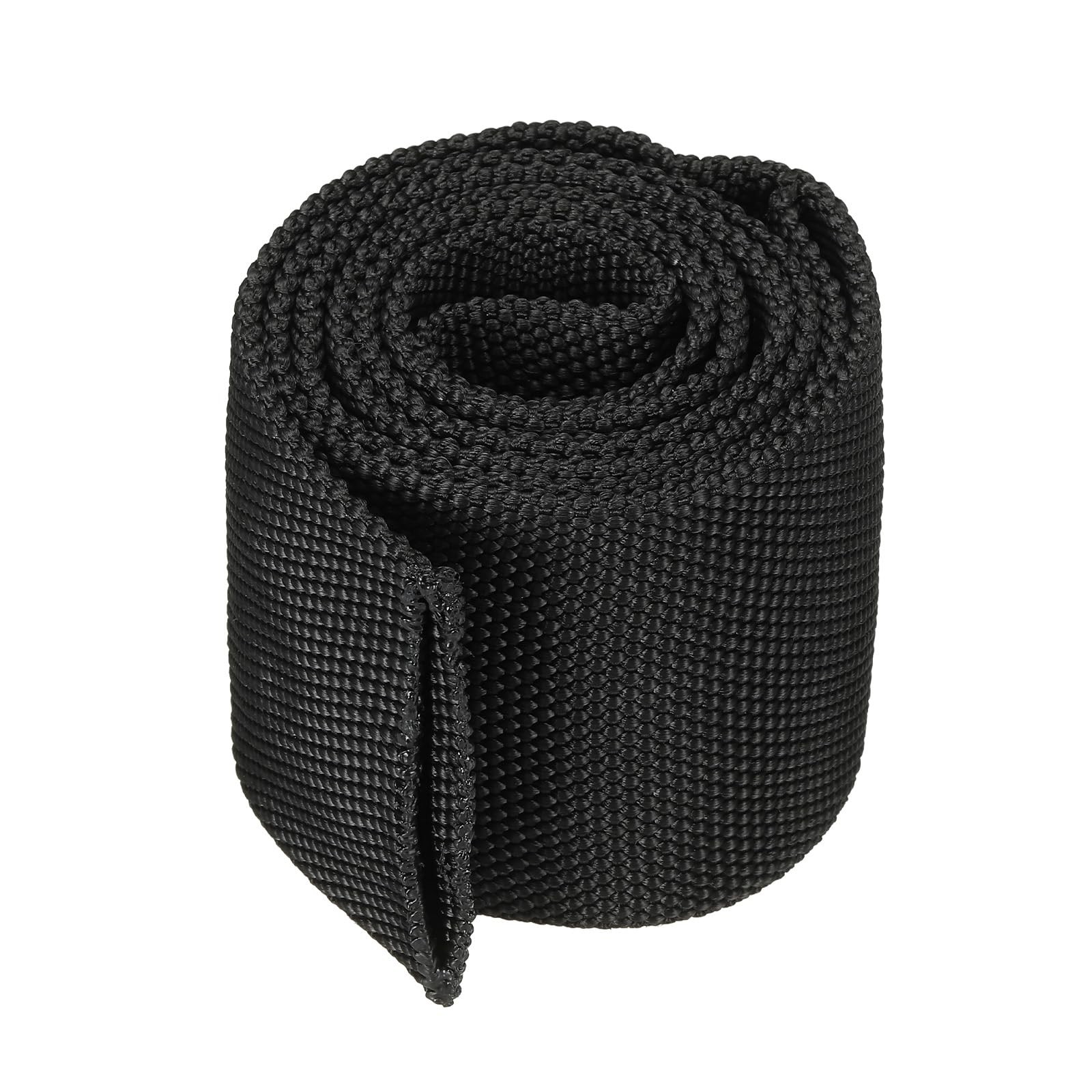 PATIKIL 1.5″ Dia 3.3FT Nylon Protective Hose Sleeve, 1.5 in x 3.3FT, Black