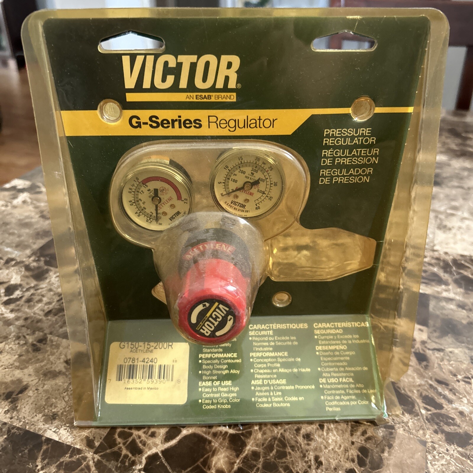 **NEW** Victor G150-15-200R Acetylene Reg. Cutting/Welding Torch HVAC 0781-4240