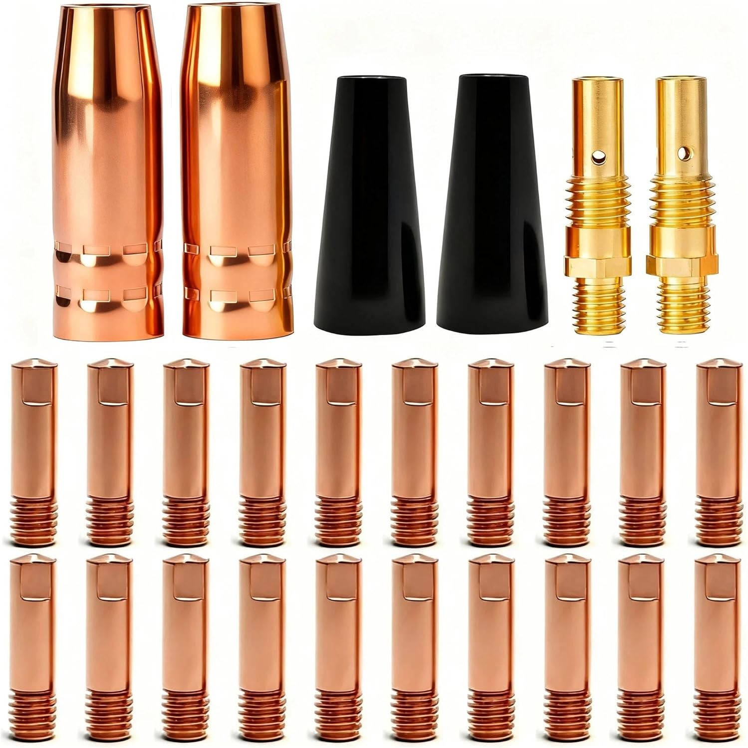 26pk Contact tip Nozzle kits for Eastwood MIG135,MIG140,MIG175,MIG180 Welder