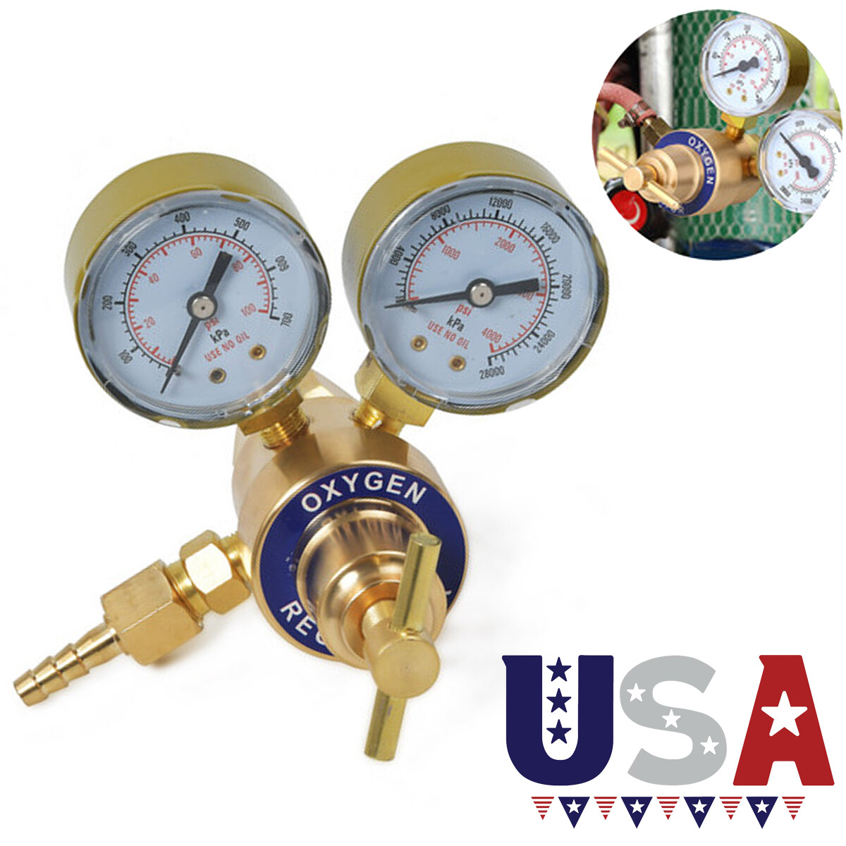 Oxygen Regulator Fits Most Victor Type Large Tank Gauge Cutting Torch Regulator