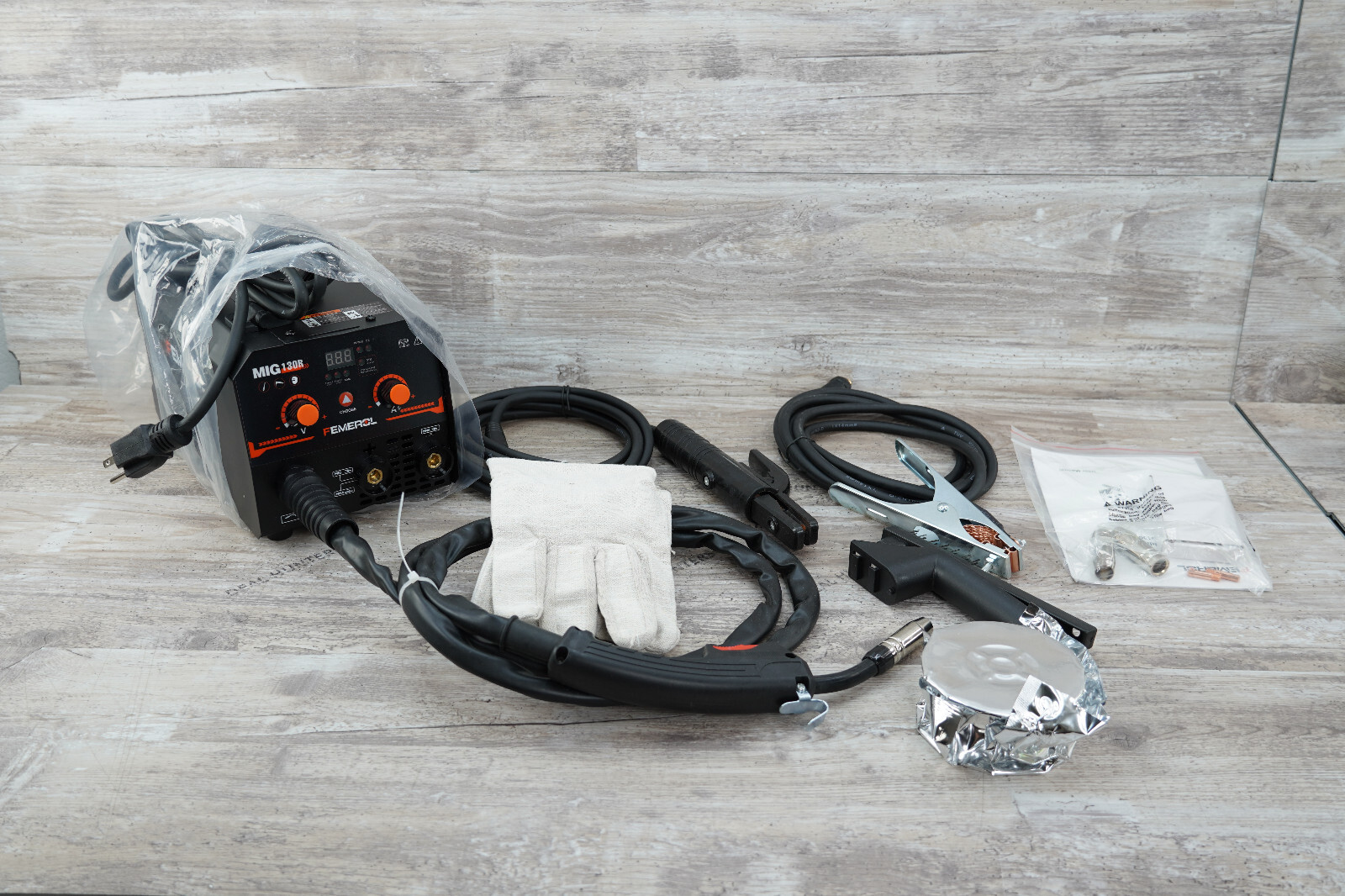 FEMEROL MIG130R 2N1 130A Flux MIG/MMA Welding Machine US Portable IGBT Inverter