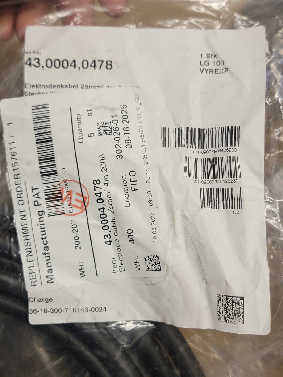 Fronius Electrode Holder Assembly (43,0004,0478)