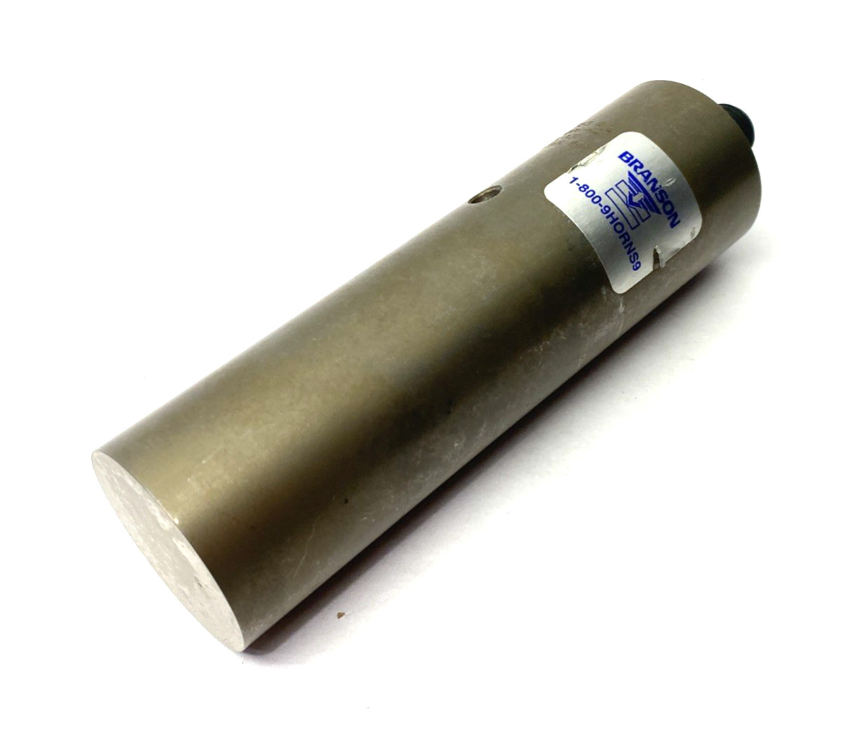 Branson 108-006-623 Ultrasonic Horn Silver Booster 1-1/2” Diameter, Solid