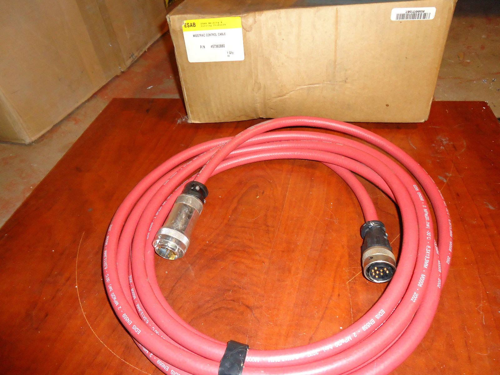 ESAB MIGGTRACK CONTROL CABLE 16.5FT PART #457360880 NEW IN ESAB BOX