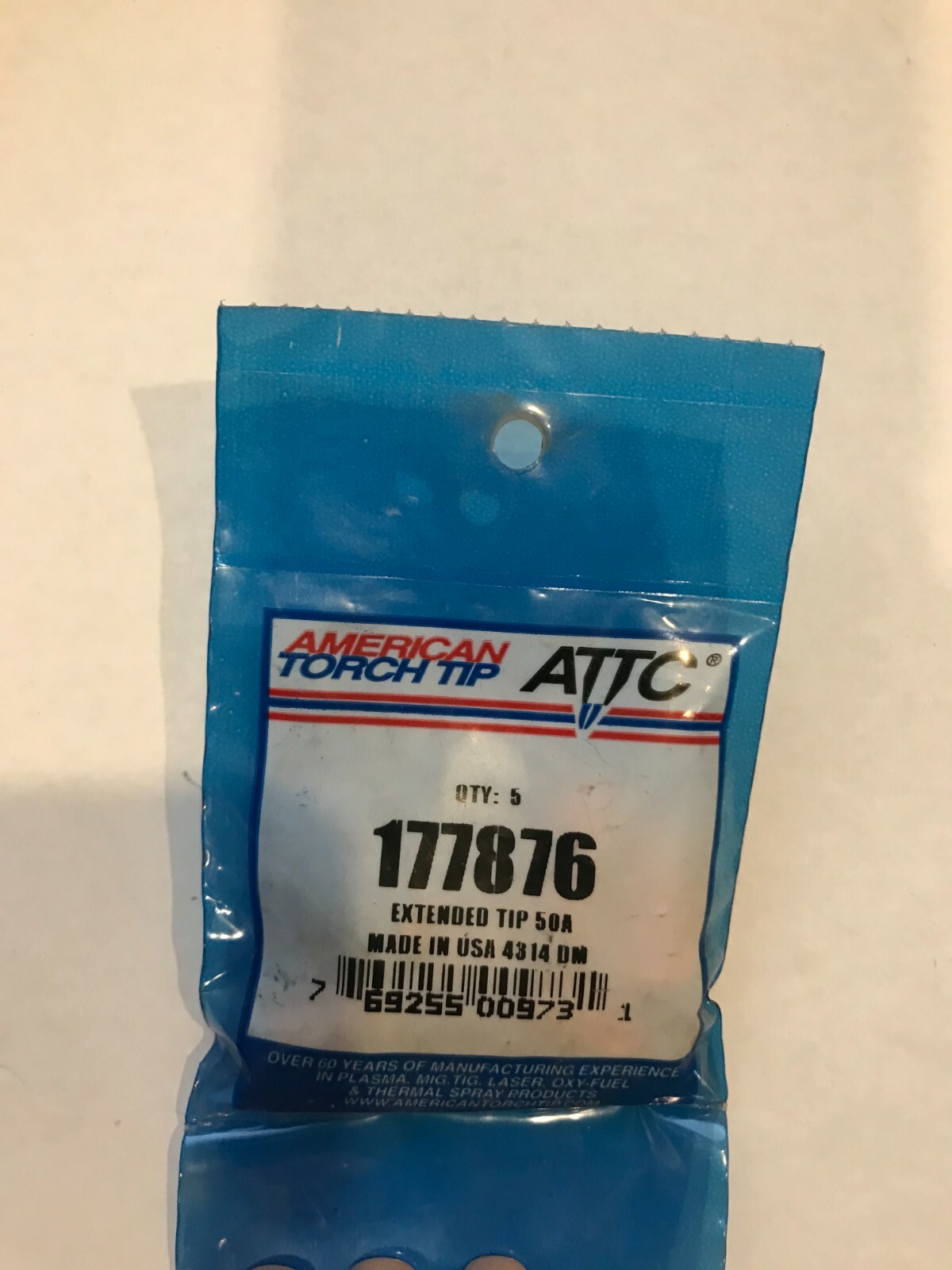 AMERICAN TORCH TIP ATTC 177876 EXTENDED TIP 50A (5 Count)