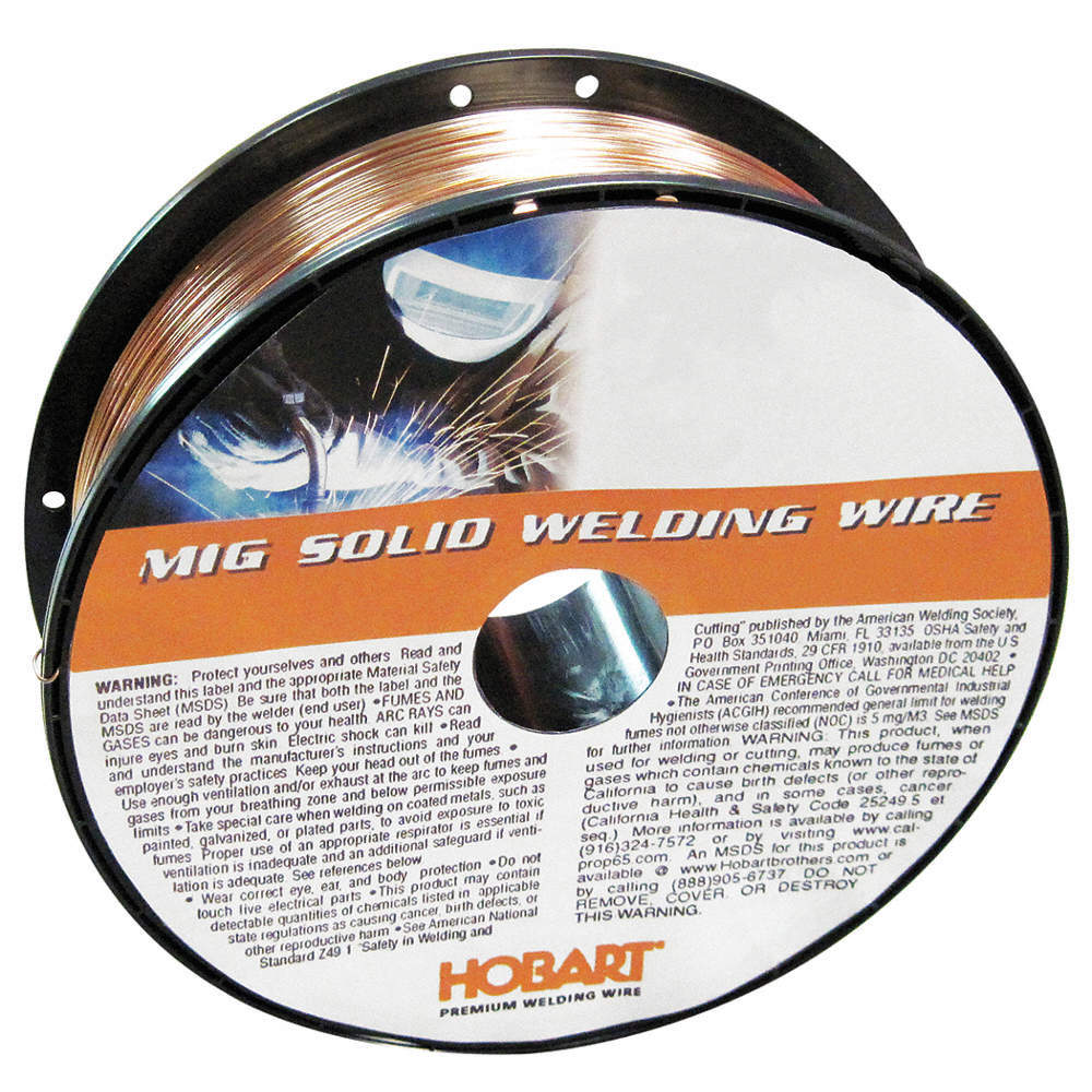 HOBART S305401-G23 MIG Welding Wire,70S6,0.025,11lb 6ETL3