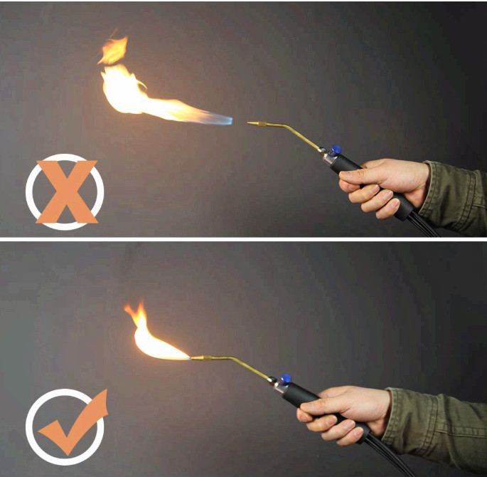 Oxypropane Welding Torch Kit with Flint Lighter & Holder for Brazing HVAC