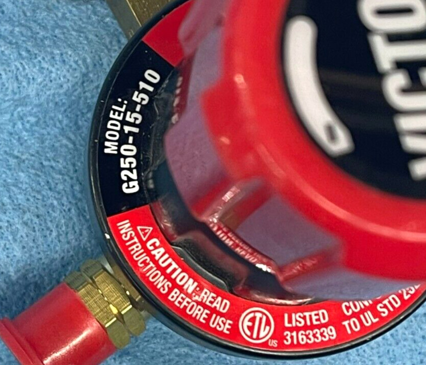 VICTOR G SERIES PRESSUR REGULATOR G250-15-510 PART NUMBER 0781-9405