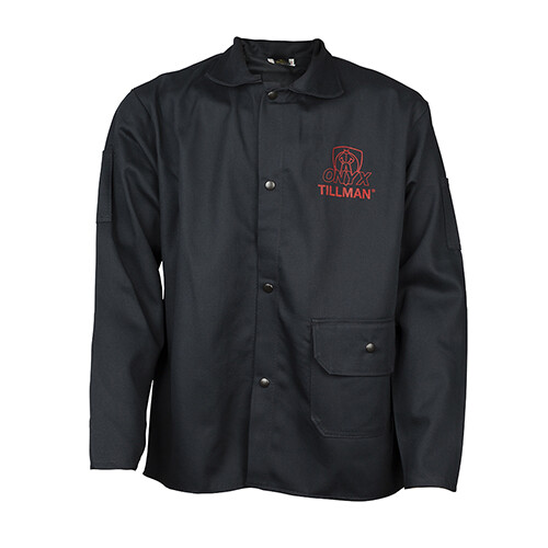 Tillman 9062 Black Onyx 9Oz Flame Resistant FR Cotton Welding Jacket Weld Or Die