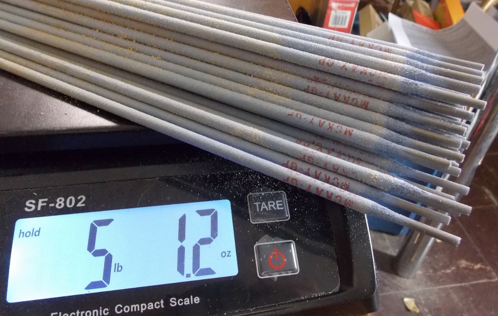 5 LBS ARC ROD 1/8″ McKAY #GP GENERAL PURPOSE,120,000 PSI ELECTRODES HI STRENGTH