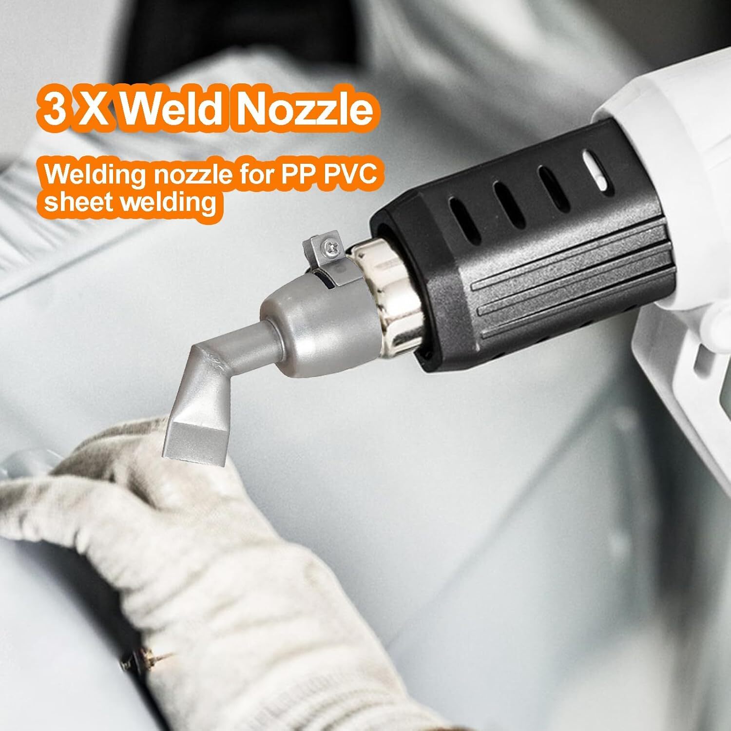 3Pcs 20mm 90° 120° Flat Wide Mouth Tubular Nozzle Hot Air Gun Welding Nozzles
