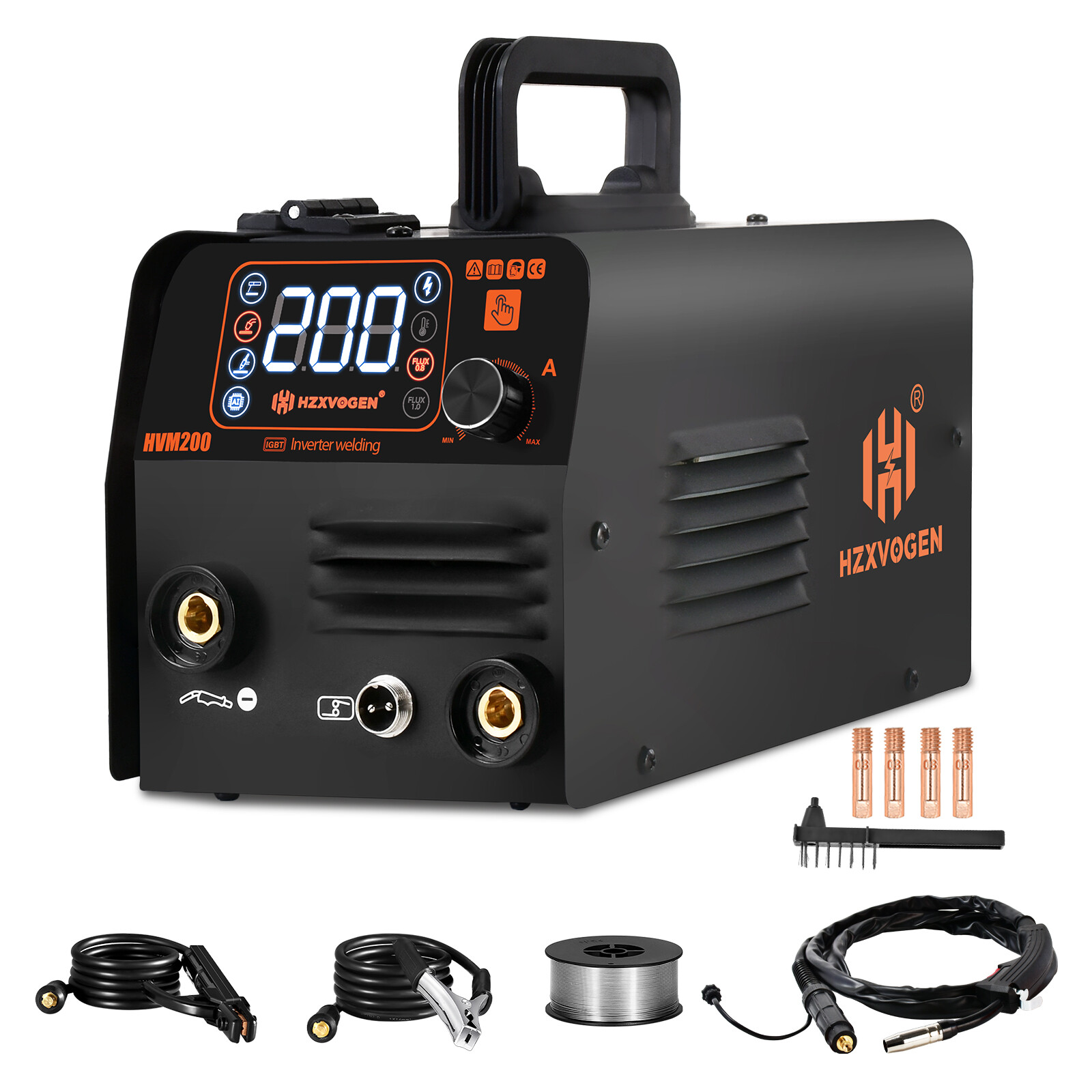 110V 3in1 Flux Core MIG/TIG/Stick Welder Machine,120A Gasless MIG Welder+TIG Gun