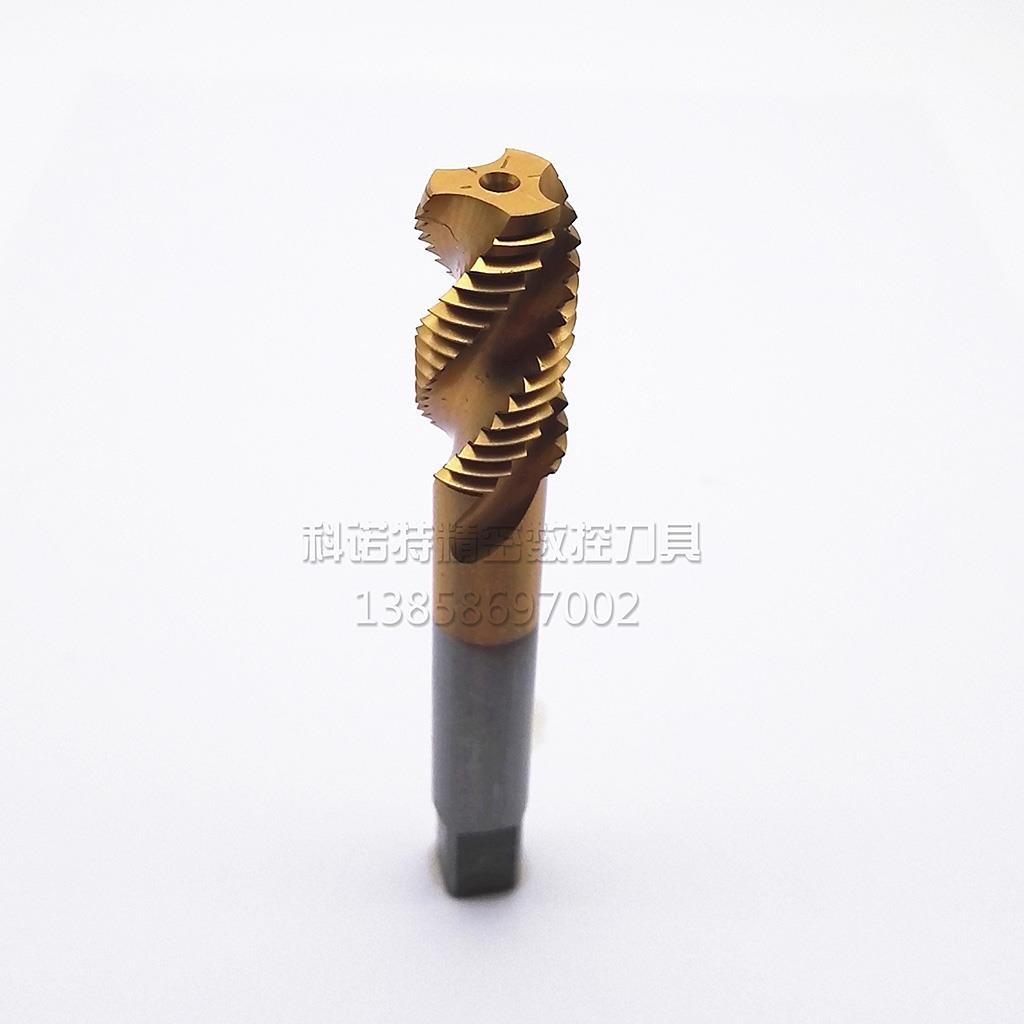 KLOT 10pcs HSS TiN Coated Plug Tap M3-M20 Spiral Flute Machine Metric Thread