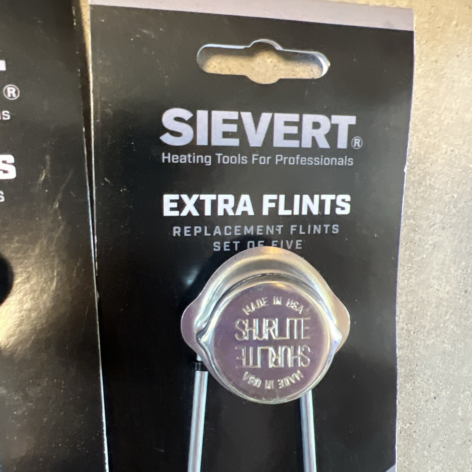 Qty. 2 Sievert Flint Striker with 5 Replacement Flint Renewals