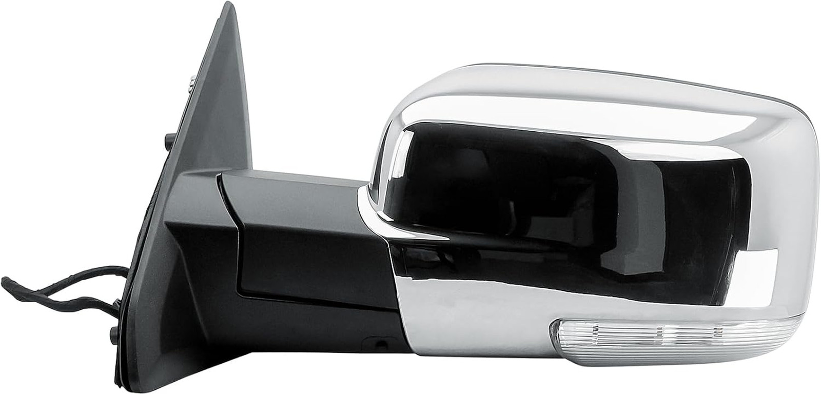 Driver Left Side Door Mirror Electric Heated Glass Power Folding Chrome Back Cov