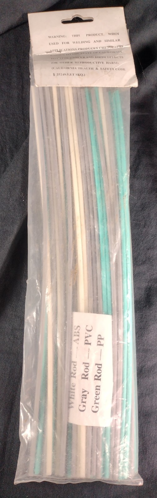 ABS PVC PP Plastic Welding Rods Assorted Tubes Repair Filler Rod Lot