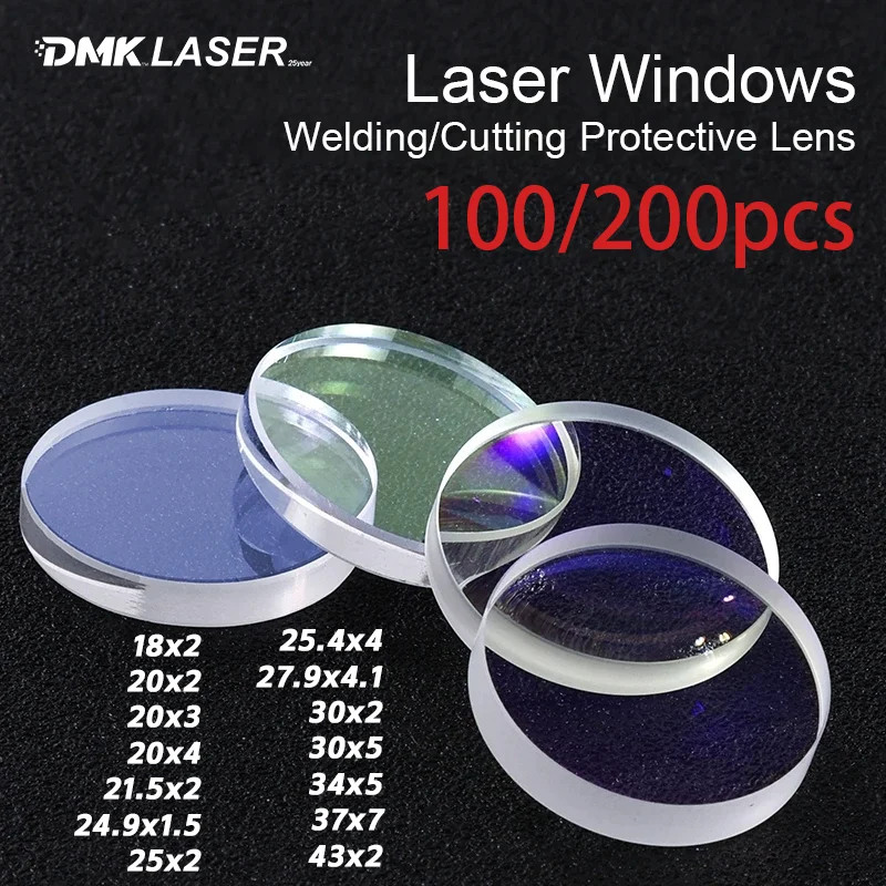 100pcs Laser Protective Windows Lens For SUP QILIN Raytools Laser Welding Head