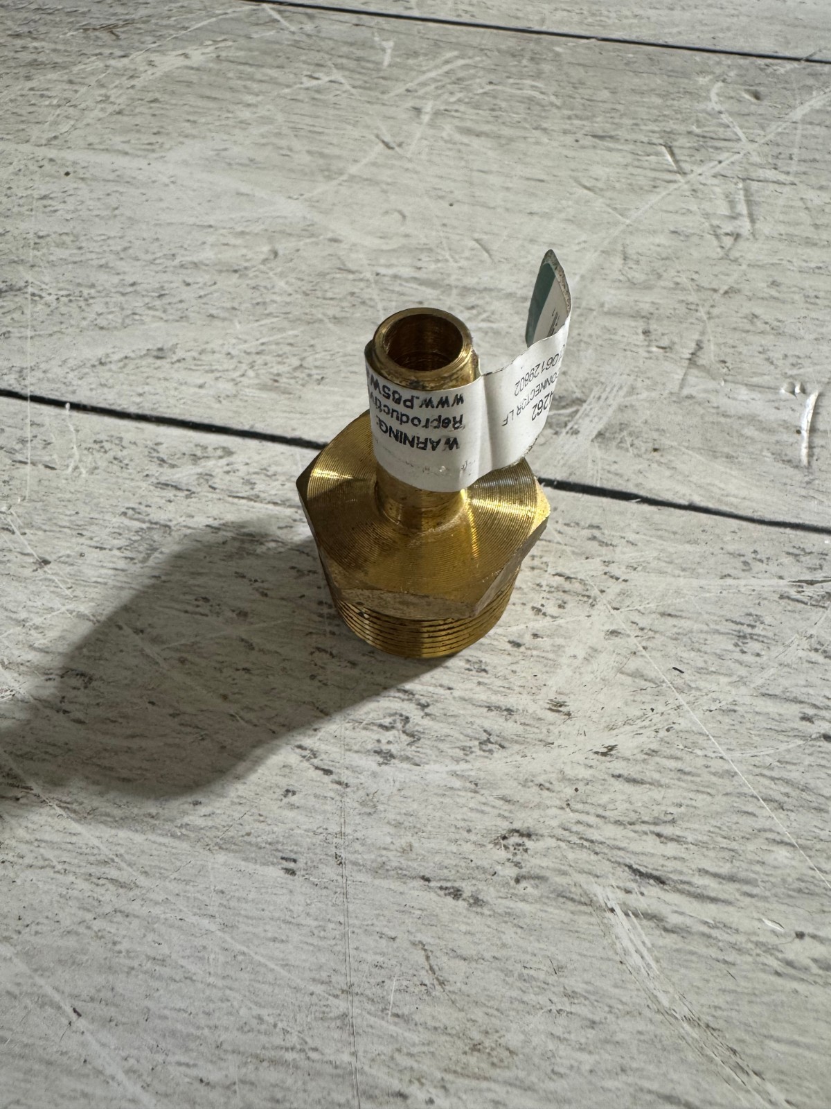 3/8 Hose Barb x 3/4 Male NPT Lead Free Brass Adapter Fitting