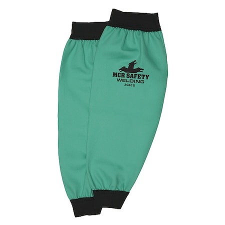 Mcr Safety 39418 Welding Sleeves, Limited Flammability, Sateen Finish Cotton,