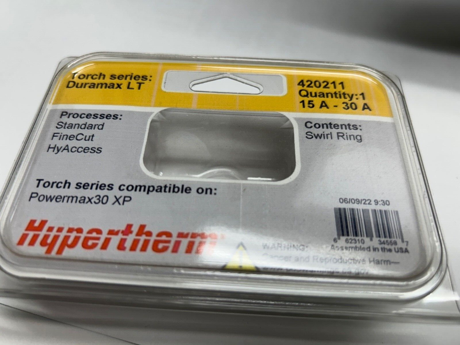 Hypertherm Genuine Powermax 30 XP Swirl Ring 420211