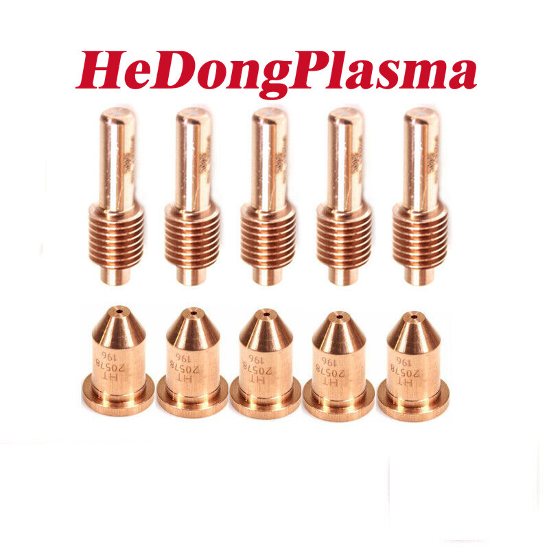 10PCS 120574 Electrode 120578 Nozzle 1.1mm For Powermax600/900 PAC123T/M torch.