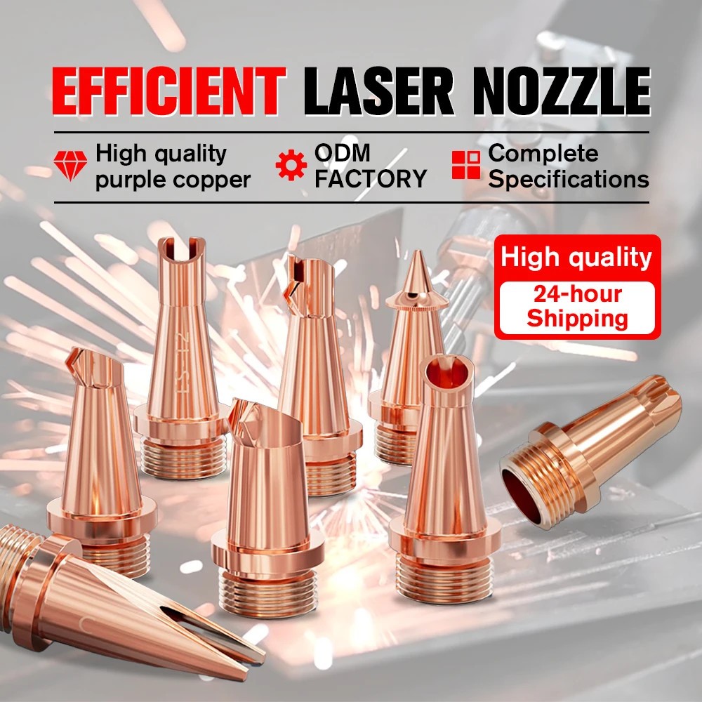 M16 Laser Welding Nozzle Feed Wire Copper Nozzles For Relfar Au3tech HW980