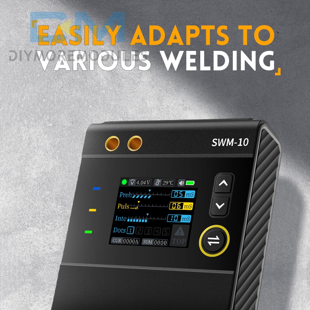 FNIRSI SWM-10 Battery Spot Welding Machine LCD Screen 5000mAh Adjustable Gear