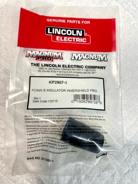Genuine Lincoln Magnum Pro KP2907-1 FCAW-S Insulator K126 PRO Gun Free Shipping