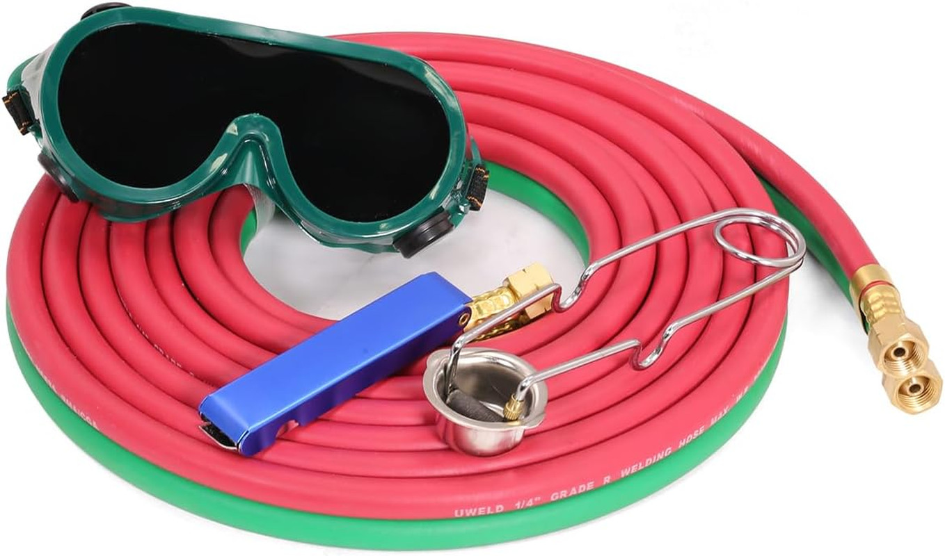 Portable Oxygen Acetylene Welder Include Nozzles Cutting Torch, Gauge, Regulator