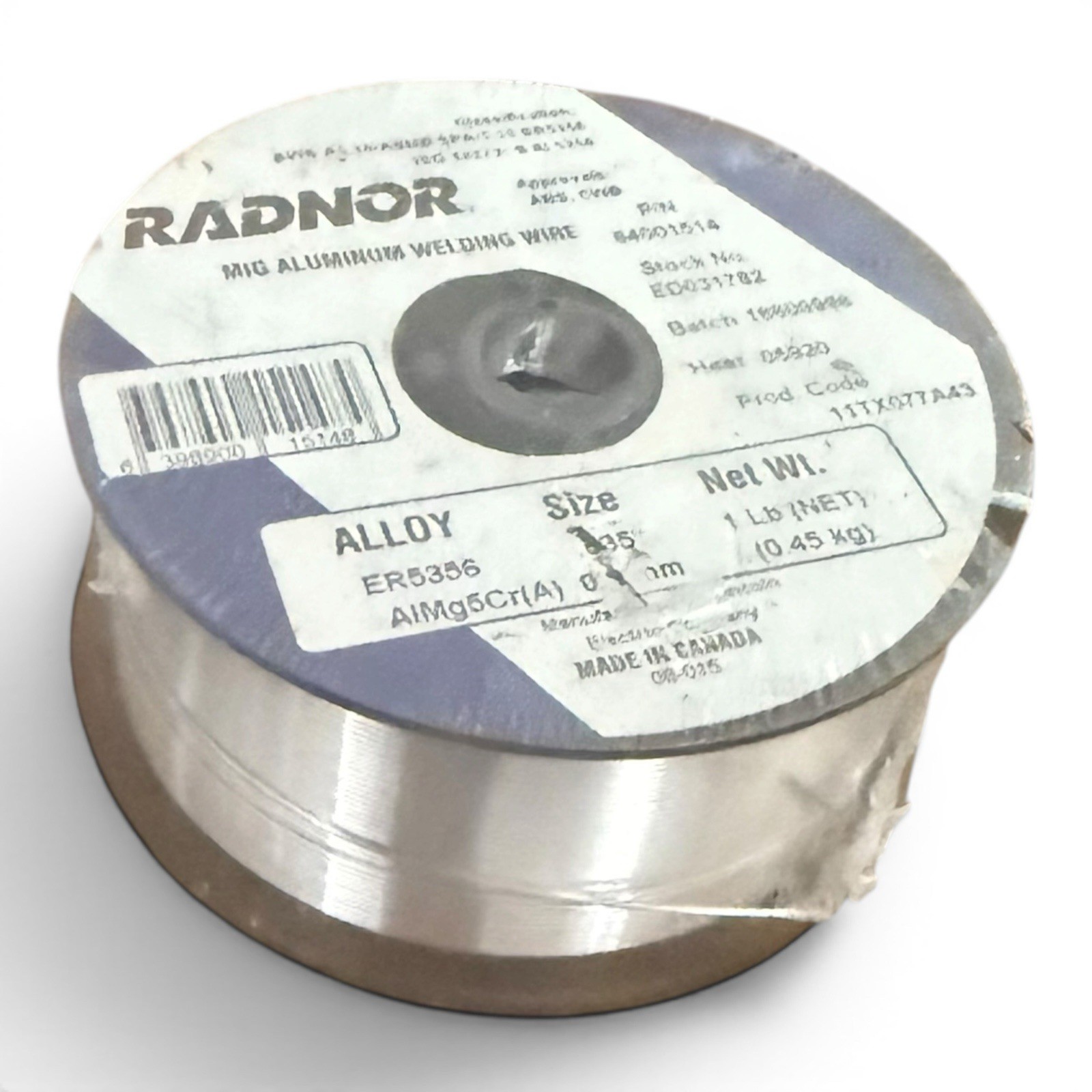 RADNOR ER5356 .035″ 1 LB SPOOL Aluminum Welding MIG WIRE .035 ( 0.9mm ) 1-Lb