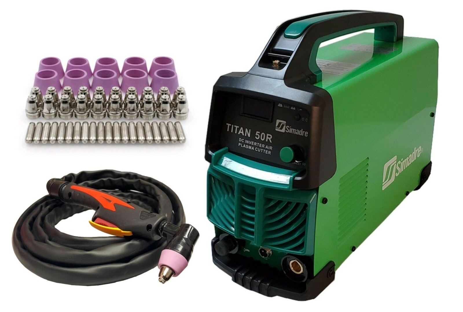 Plasma Cutter 50 Cons Simadre Titan 50 Amp 110/220V 1/2″ Clean Cut 50R 60A Torch