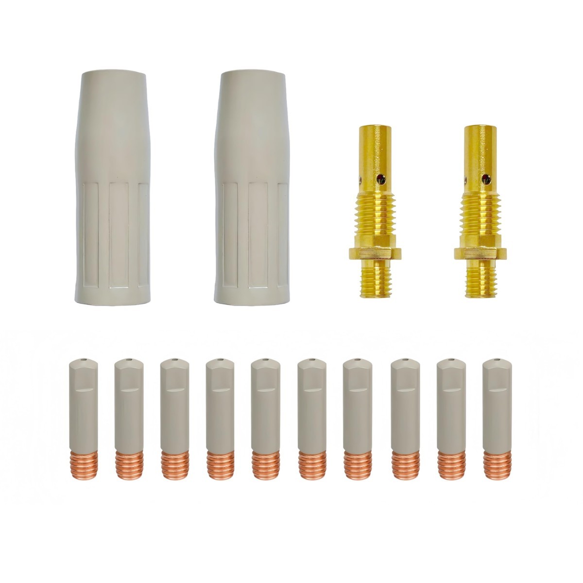 Timelydu 14Pcs Mig Welding Torch Accessory Kit Non-Stick Coating .035 Ceramic