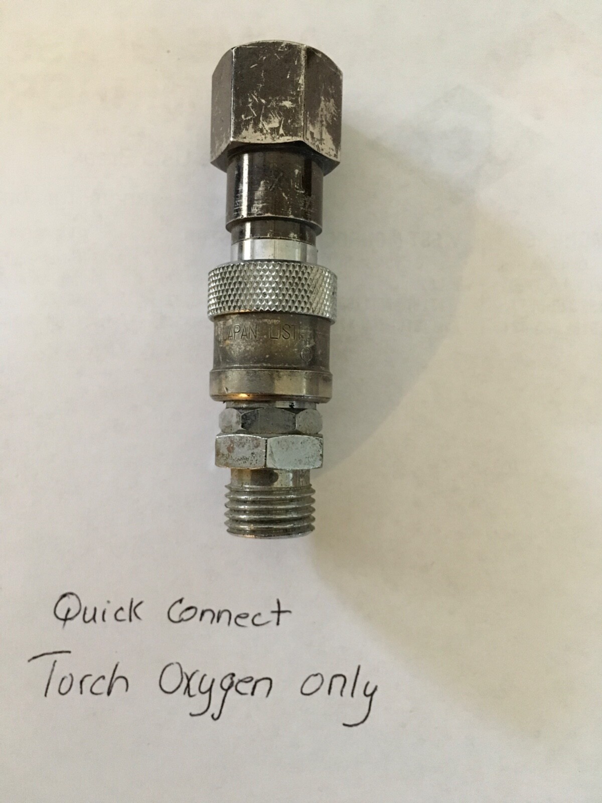 Koike Quick Connect for Torch, Oxygen only