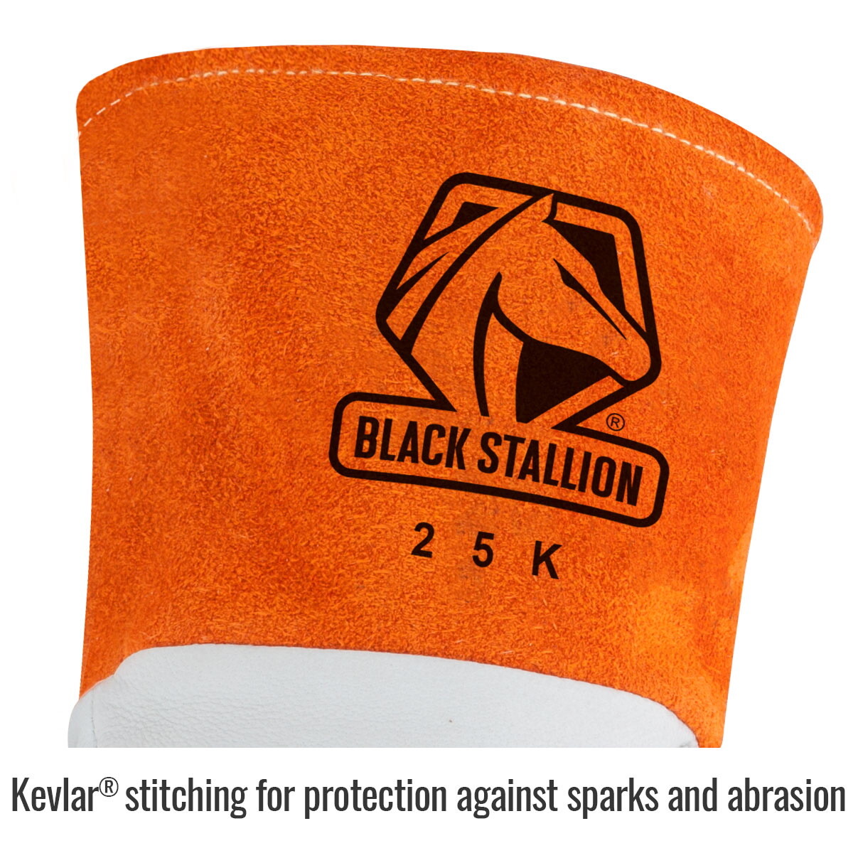 Black Stallion Premium Kidskin TIG Welding Gloves with DragPatch (2XL) (25K)
