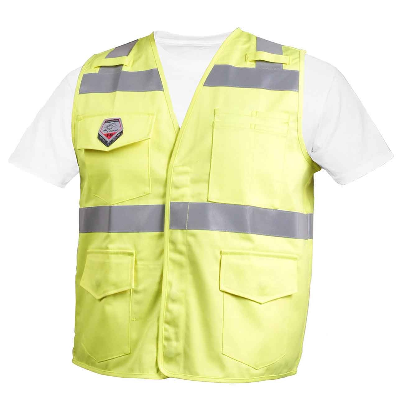 Black Stallion VF1110-HY Truguard 250 Hi-Vis Class 2 FR Cotton Vest 2X-Large