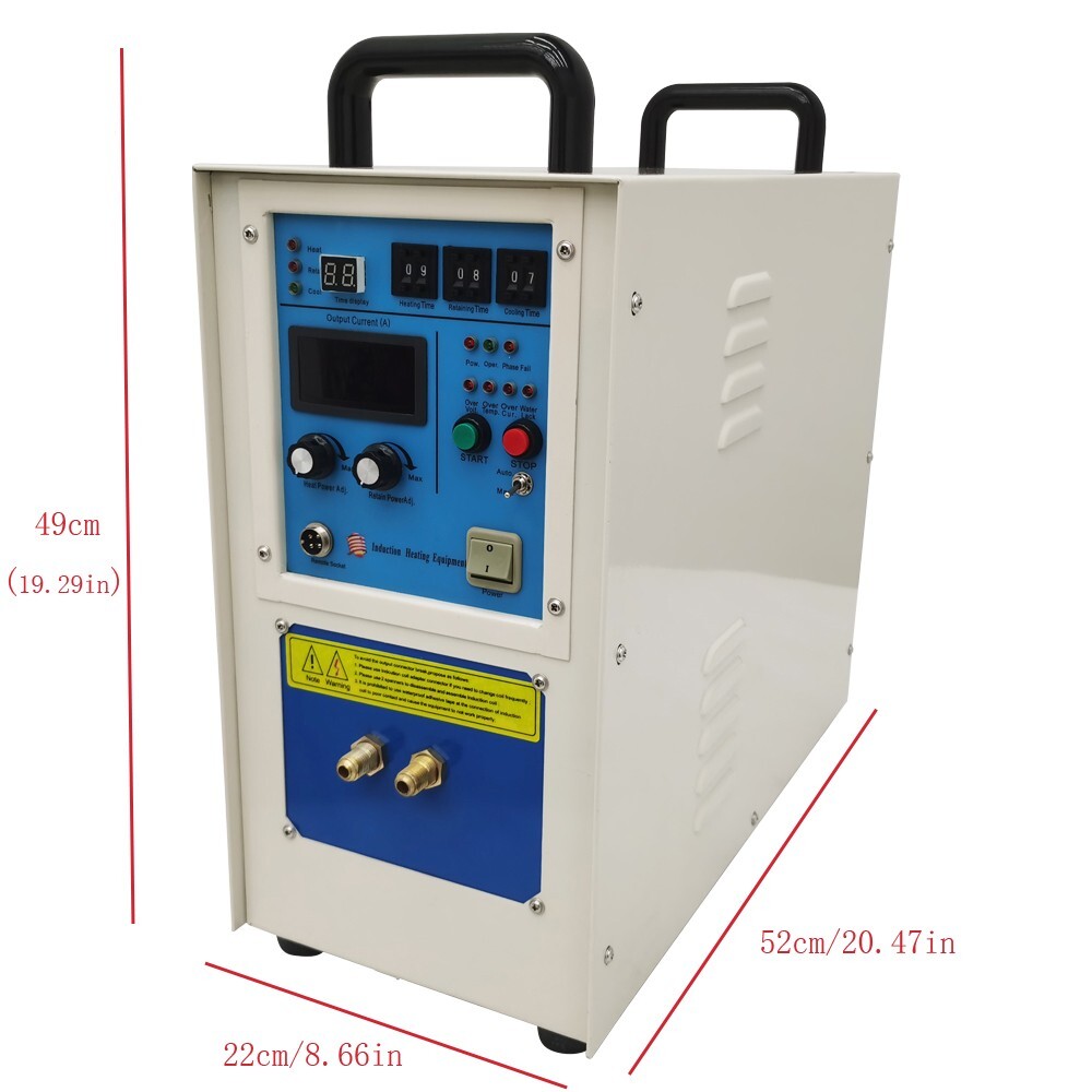 220V 15KW Single Style High Frequency Induction Heating Furnace Machine Water…