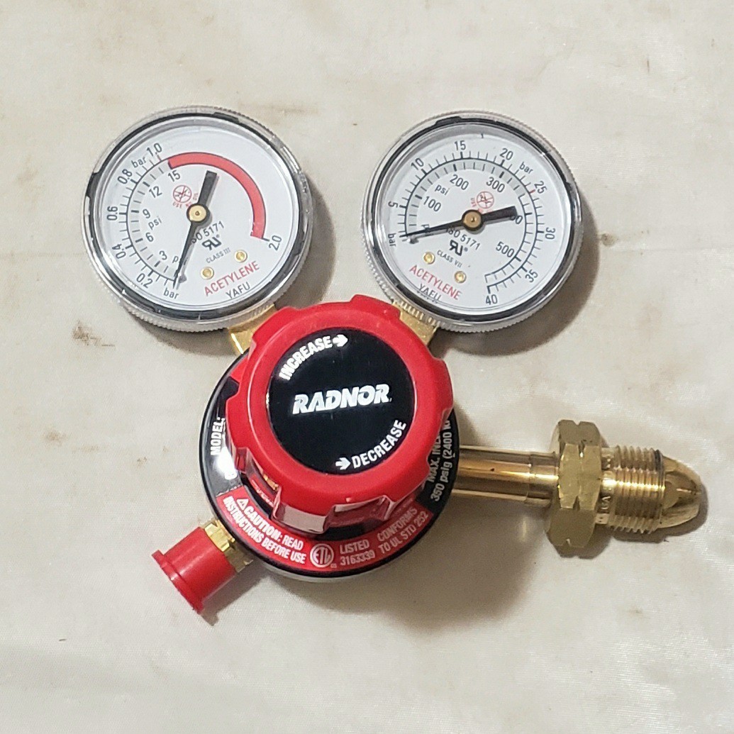 Victor Radnor G250-15-510 Acetylene Regulator For Welding Torch 0781-9405