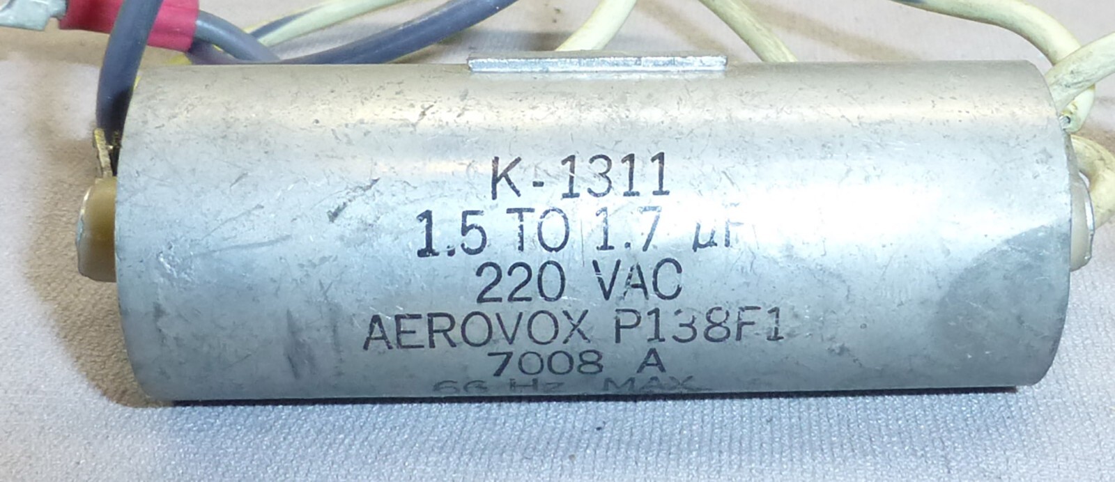 Wire Feeder Capacitor K-1311 1.5 to 1.7 uF Water Cobramatic MIG Push Pull MK-3