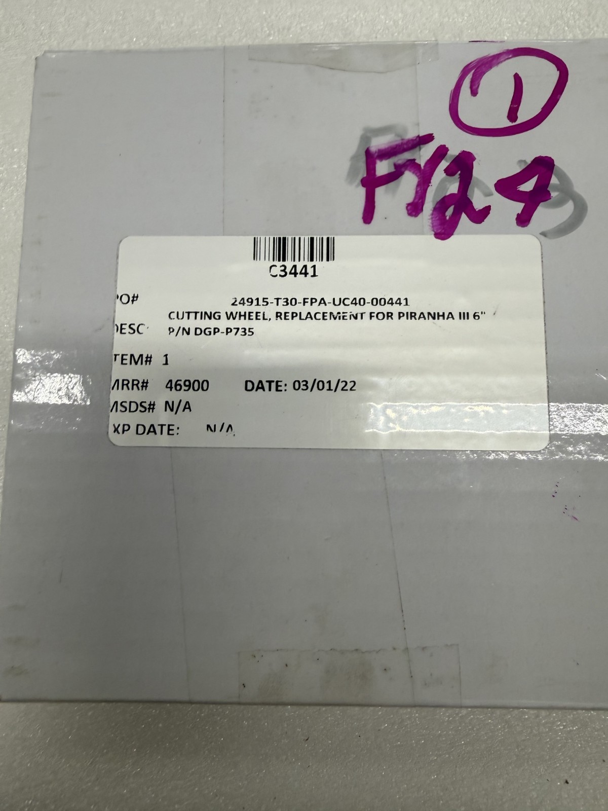 Diamond Ground Product Piranha III Replace 6″ Diamond Cutting wheel DGP-P735,NEW