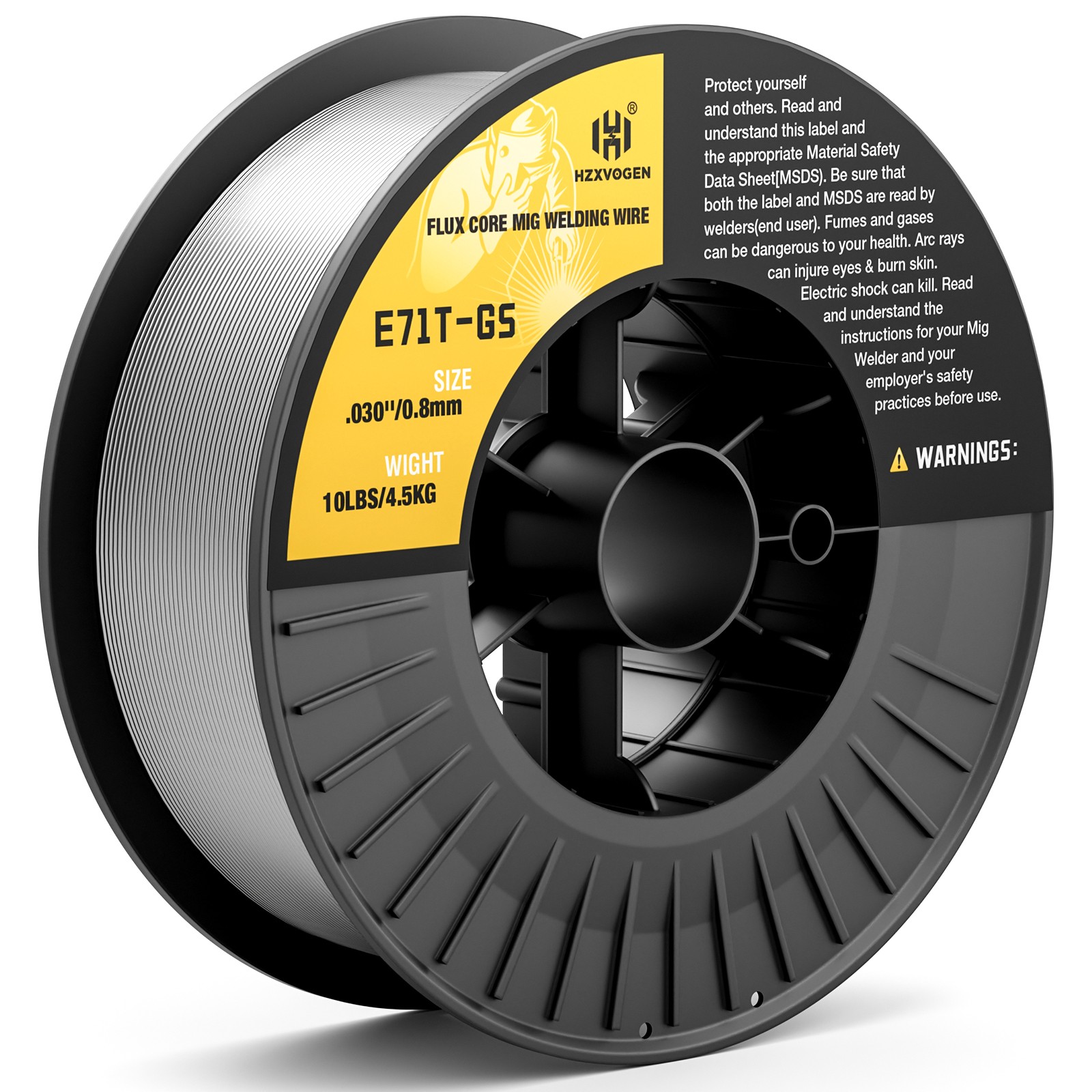 Flux Core Welding Wire .030,E71T-GS 2.2lbs Gasless Mild Carbon Steel MIG Weld