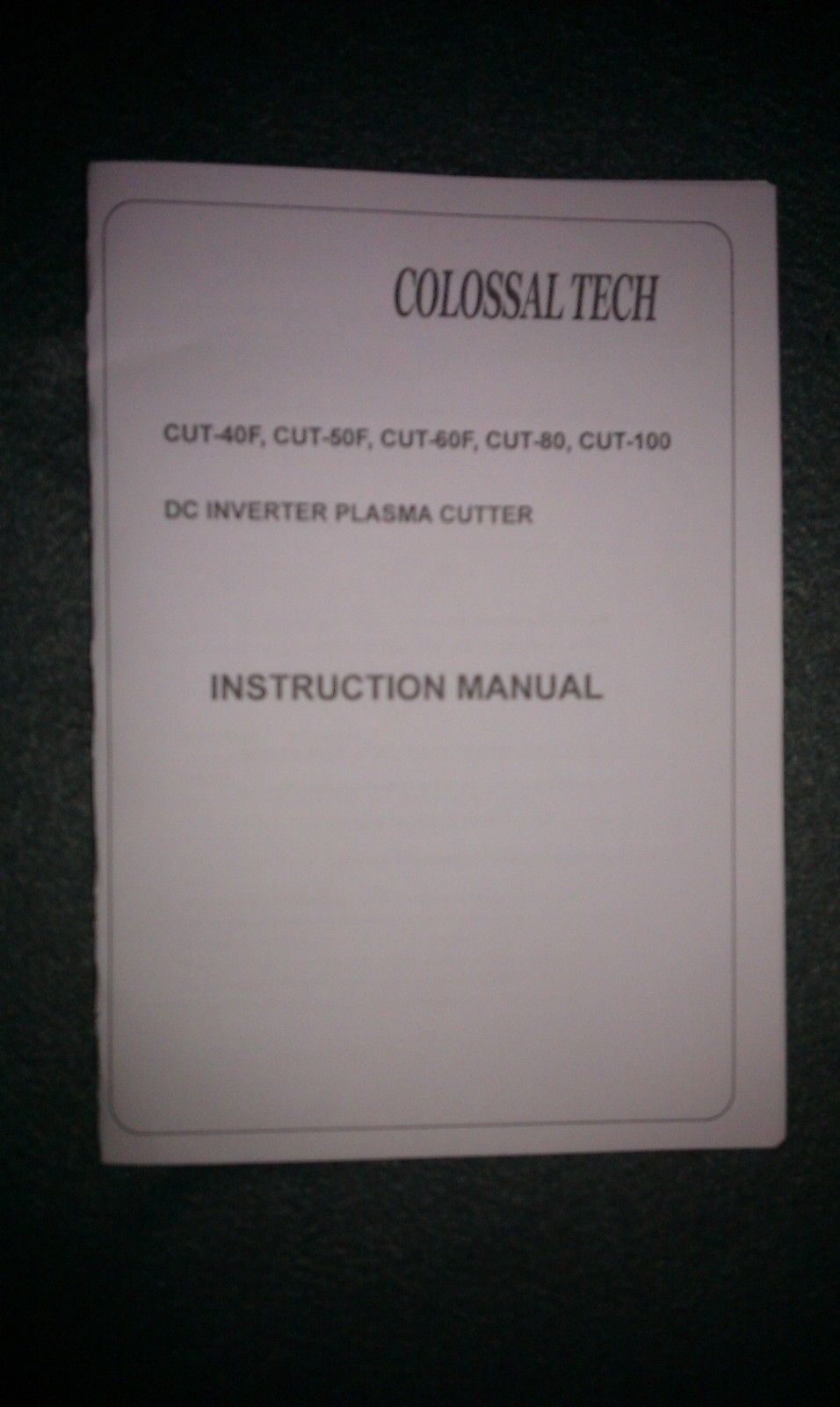 Plasma Cutter Pilot ARC CUT70F IGBT 70AMP 220V 18 Consumables & 3 Spacer Guides