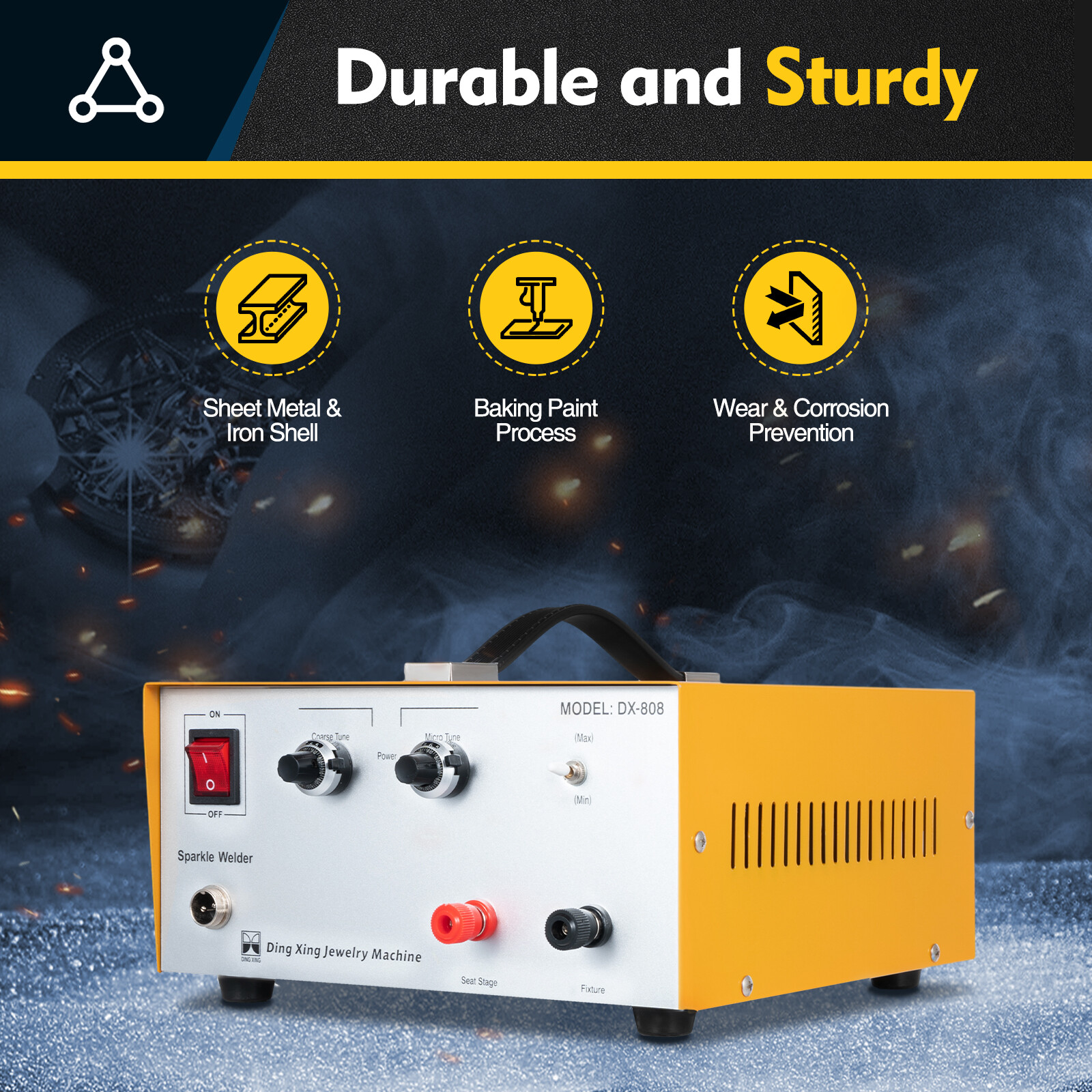 600W Jewelry Spot Welder Laser Welding Machine for Gold Silver Metal 1-80A