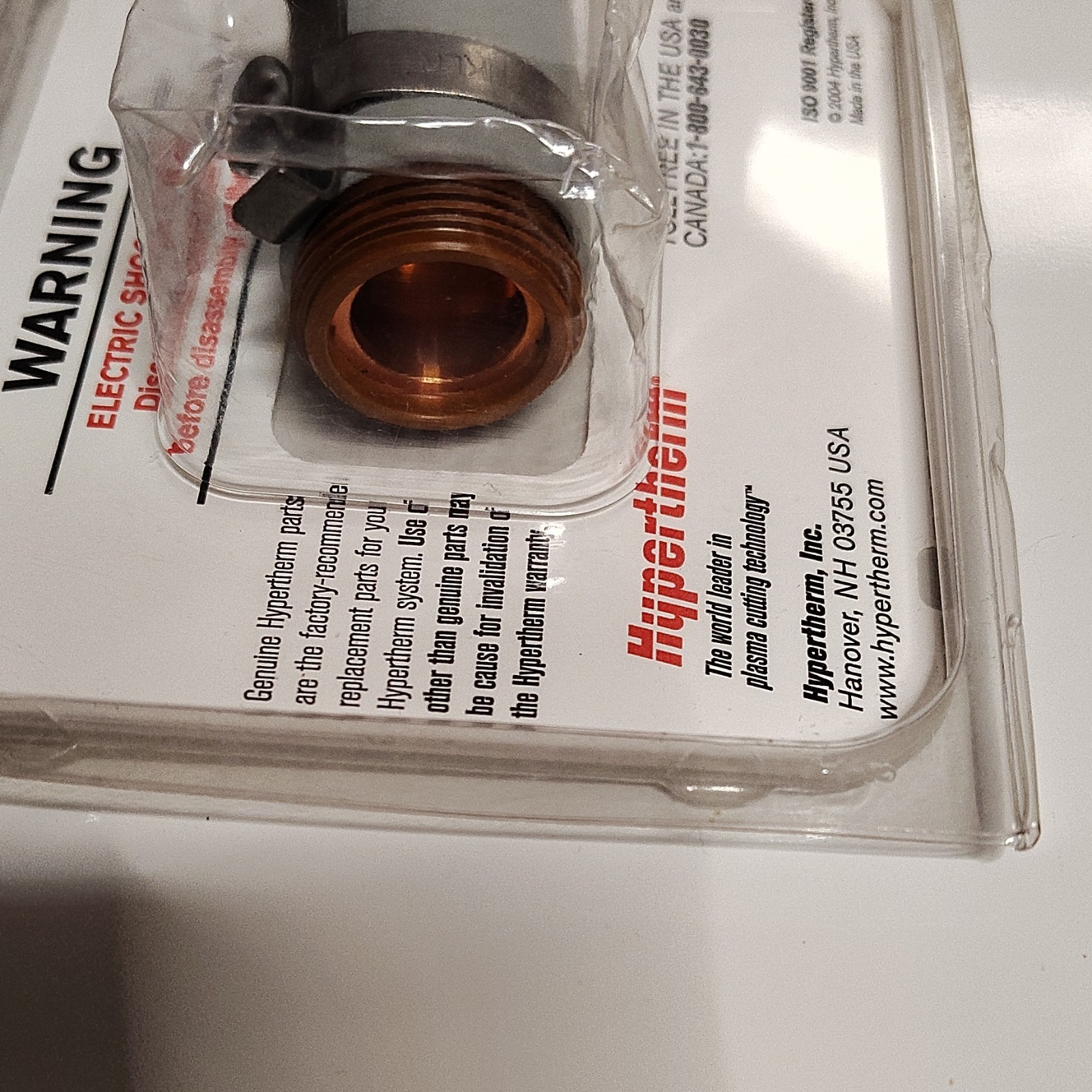 Hypertherm 220061 Shield Cap Ohmic Contact for PMX1000/1250/1650/RT80