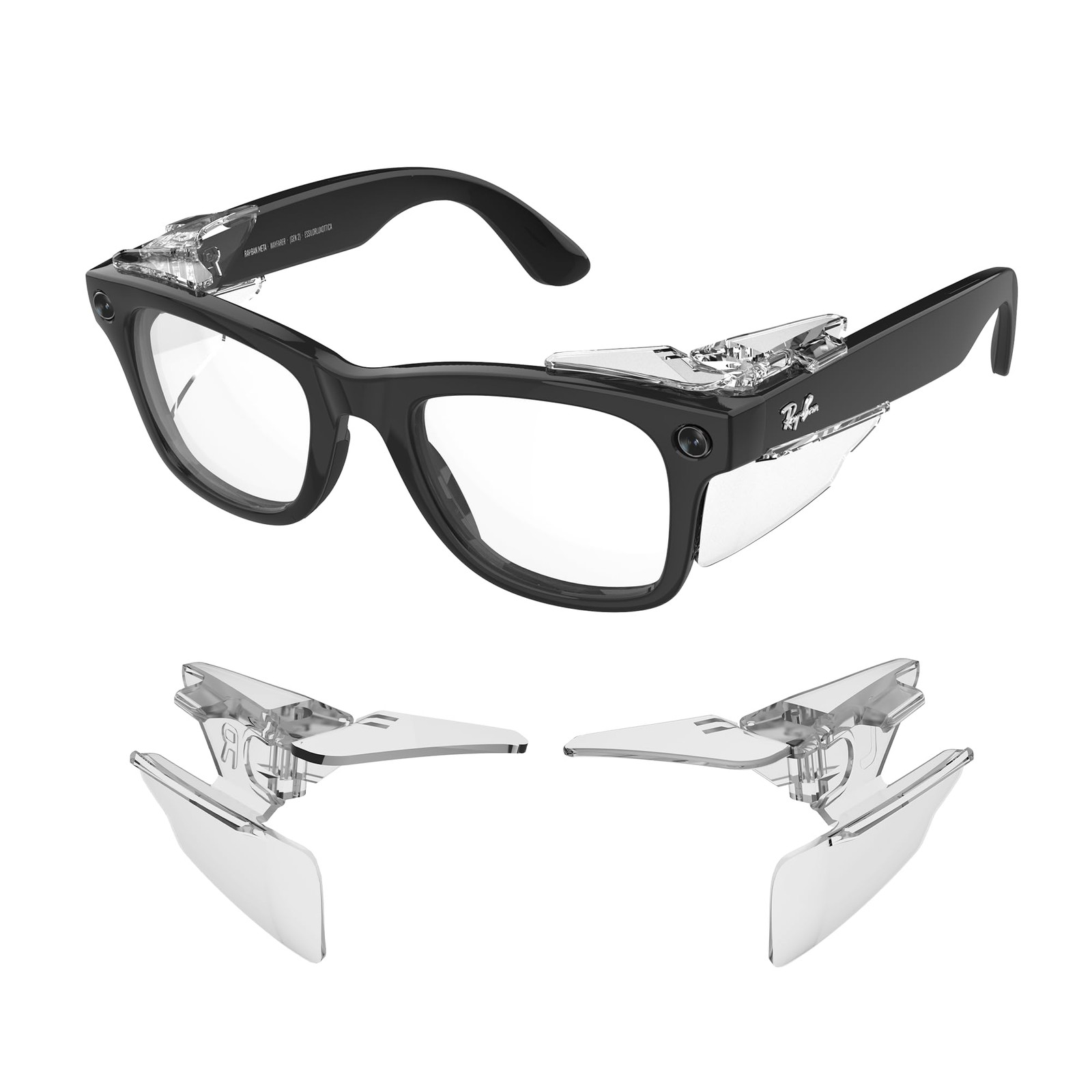 Safety Glasses Side Shields Full Coverage for Ray-Ban Meta Gen 1 & 2