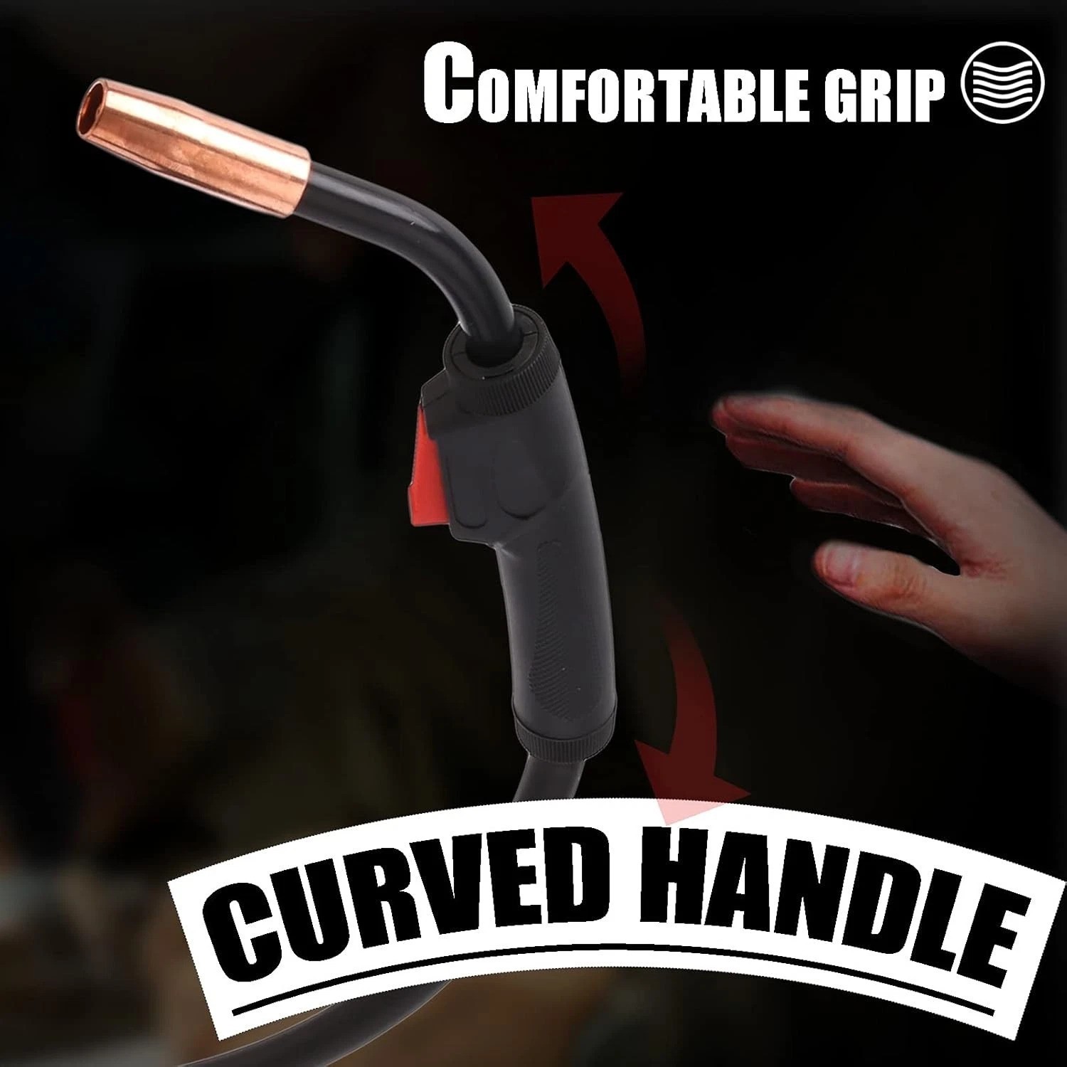 Heavy Duty 15ft 100 Amp MIG Welding Gun – Durable Copper PVC Rubber